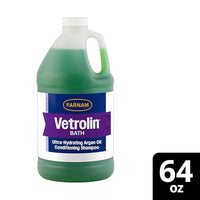 Thumbnail for Farnam Vetrolin Bath, Ultra-Hydrating Argan Oil Conditioning Shampoo, Enhances Shine, Soothes Dry Skin, for Horses and Dogs, 64 oz.
