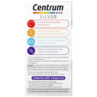 Thumbnail for Centrum Silver Women's Multivitamin for Women 50 Plus, Multivitamin/Multimineral Supplement with Vitamin D3, B Vitamins, Non-GMO Ingredients, Supports Memory and Cognition in Older Adults - 100 Ct