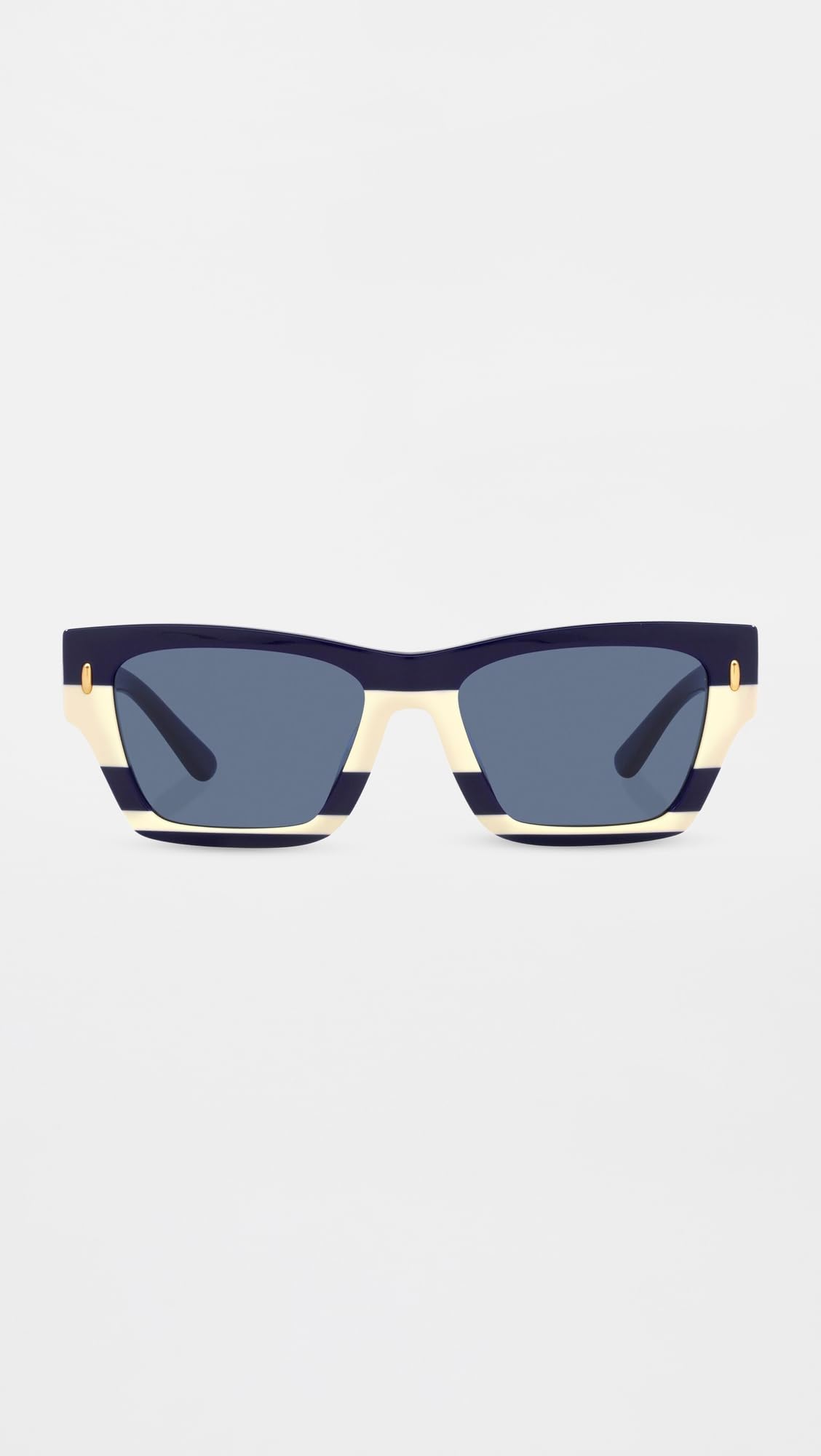 Tory Burch Women's Miller Rectangle Sunglasses, Blue, 52mm