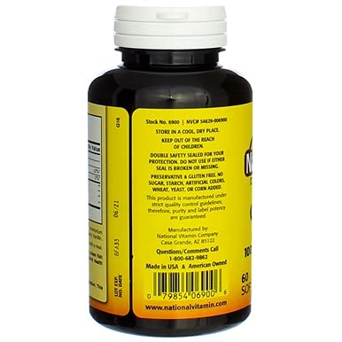Nature's Blend Omega-3 Fish Oil Odorless 60 Sgels
