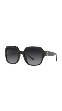 Image 1 of Tory Burch TY7143U Women's Sunglasses Black/Grey Gradient Polar 56