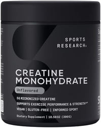 Thumbnail for Sports Research® Creatine Monohydrate (60 Servings) & Vanilla Whey Protein (26 Servings), The Dynamic Duo for Lean Muscle Building, Improved Performance, Strength & Workout Recovery - Sports Nutrition