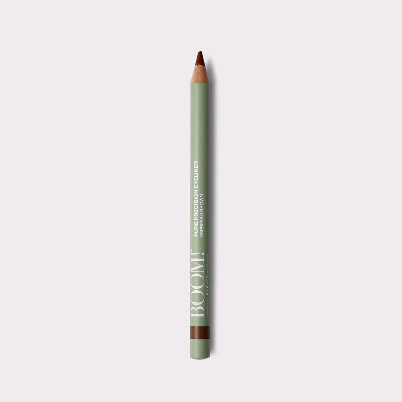 BOOM! Beauty Pure Precision Eyeliner: All-Natural, Skin-Loving, All-Day Wear. Waterproof, Smudge-proof, Smooth Glide Pencil. Richly Pigmented Vegan Eye Makeup For Ageing Skin (Espresso Brown)