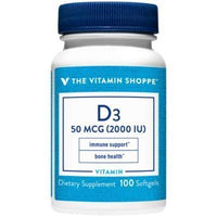 Thumbnail for Zinc 50mg and Vitamin D3 2000IU Softgel Bundle, Supports Healthy Immune Function, Bone Immune Health, Gluten Free by The Vitamin Shoppe