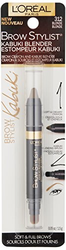 Thumbnail for L'Oreal Paris Brow Stylist Kabuki Blender Brow Crayon, Blonde, 0.05 oz.