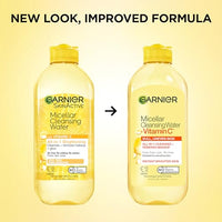Thumbnail for Garnier Micellar Water with Vitamin C, Facial Cleanser & Makeup Remover, Brightening & Hydrating, For All Skin Types, Vegan, Cruelty Free, 13.5 Fl Oz (400mL), 1 Count