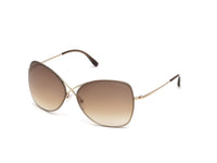Thumbnail for Tom Ford Butterfly Sunglasses TF250 Colette 28F Rose Gold FT0250
