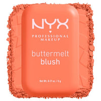 Thumbnail for NYX PROFESSIONAL MAKEUP Buttermelt Powder Blush, Fade and Transfer-Resistant Blush, Up to 12HR Make Up Wear, Vegan Formula - Sooner The Butta
