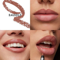 Thumbnail for Wonderskin 360 Contour Lipliner Pencil, 3 Pack - Long Lasting, Sharpenable Lipliner, Waterproof & Transfer-Proof Brown Lip Pencil (Saddle)