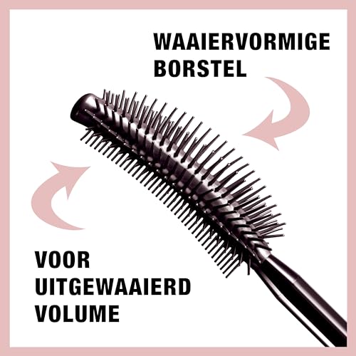 Maybelline Lash Sensational Washable Mascara, Lengthening and Volumizing for a Full Fan Effect, Very Black, 1 Count