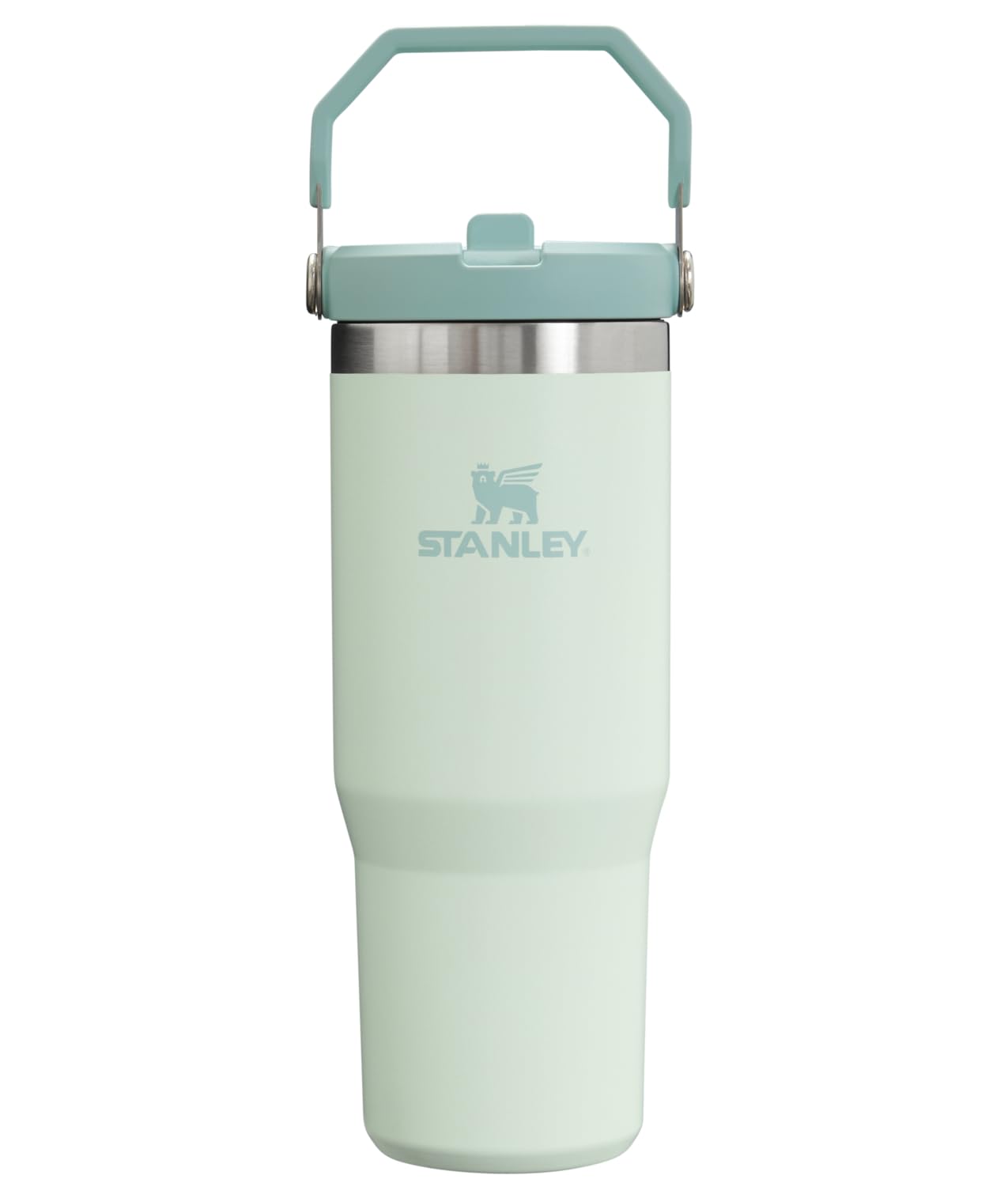 STANLEY IceFlow Flip Straw Tumbler with Handle 30 oz | Twist On Lid and Flip Up Straw | Leak Resistant Water Bottle | Insulated Stainless Steel |BPA-Free | Mist