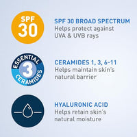 Thumbnail for CeraVe Ultra-Light Moisturizing Lotion With SPF 30, Daily Face Moisturizer with SPF, Formulated with Hyaluronic Acid & Ceramides, Broad Spectrum SPF, Oil Free, Matte Finish, 1.7 Ounce