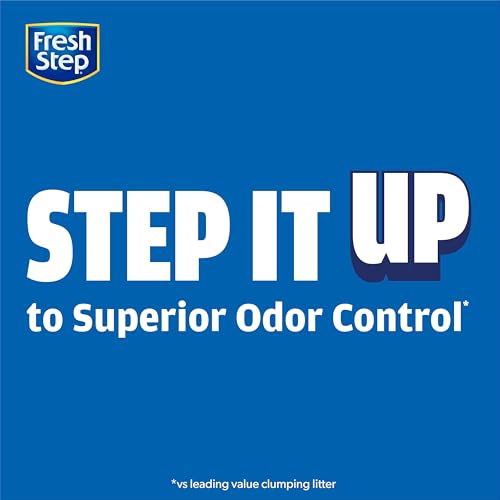 Fresh Step Clean Paws Cat Litter With Febreze Freshness, Multi-Cat Low-Tracking Clumping Litter With Guaranteed Odor Control, 22.5 lb. Box