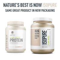 Thumbnail for Isopure Unflavored Vegan Protein Powder, with Amino Acids, Post Workout Recovery, Sugar Free, Plant Based, Organic Pea Protein, Dairy Free, 20 Servings (Packaging May Vary)