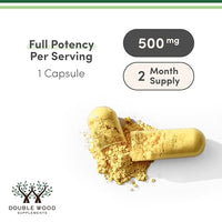 Thumbnail for Berberine Supplement 500mg, High Purity 97% HCl, 60 Capsules (Third Party Tested, Non-GMO, Gluten Free, Vegan Safe) AMPK Activator - Berberine HCL for Cardiovascular Health by Double Wood