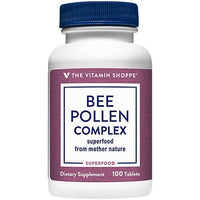 Thumbnail for The Vitamin Shoppe Bee Pollen Complex 1,000MG, Superfood with Bee Propolis and Royal Jelly, Seasonal Immune System Support (100 Tablets)