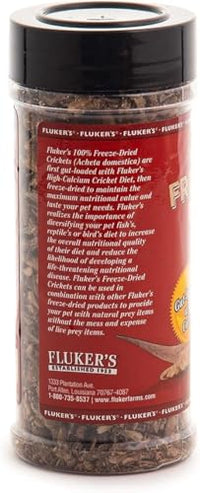 Thumbnail for Fluker's Freeze Dried Crickets, Ideal for Reptiles, Birds, and Fish, Packed with Protein and Essential Nutrients, 1.2 oz