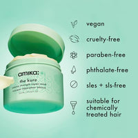 Thumbnail for amika the kure intense strength repair mask, 500ml