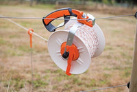 Thumbnail for Gallagher Electric Fence Reel | Durable 3:1 Geared Fencing Reel for Polywire, Polyrope & Fence Tape | Fast Winding, Heavy-Duty Gearbox, Shatter-Resistant Lock