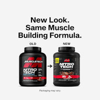 Thumbnail for Muscletech Whey Protein Powder (Milk Chocolate, 4 Pound) - Nitro-Tech Ultimate Muscle Building Formula with Whey Protein Isolate - 30g of Protein, 3g of Creatine & 6.8g of BCAA - Packaging May Vary