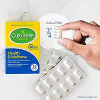 Thumbnail for Culturelle Health & Wellness Daily Probiotic Supplement For Men & Women, Helps Support Your Immune System, Occasional Diarrhea, Gas & Bloating, 15 Billion CFUs, Non-GMO, 30 Count