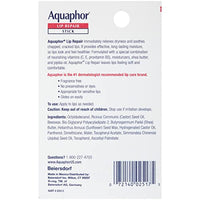 Thumbnail for Aquaphor Lip Repair Stick with Jojoba Oil and Shea Butter, Moisturizing Lip Balms, Fragrance Free and Paraben Free, Immediately Relieves Dryness, 0.17 Oz Stick, Pack of 4