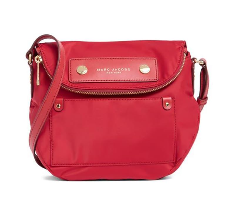 Marc Jacobs Preppy Nylon Mini Natasha Crossbody Bag, Savvy Red