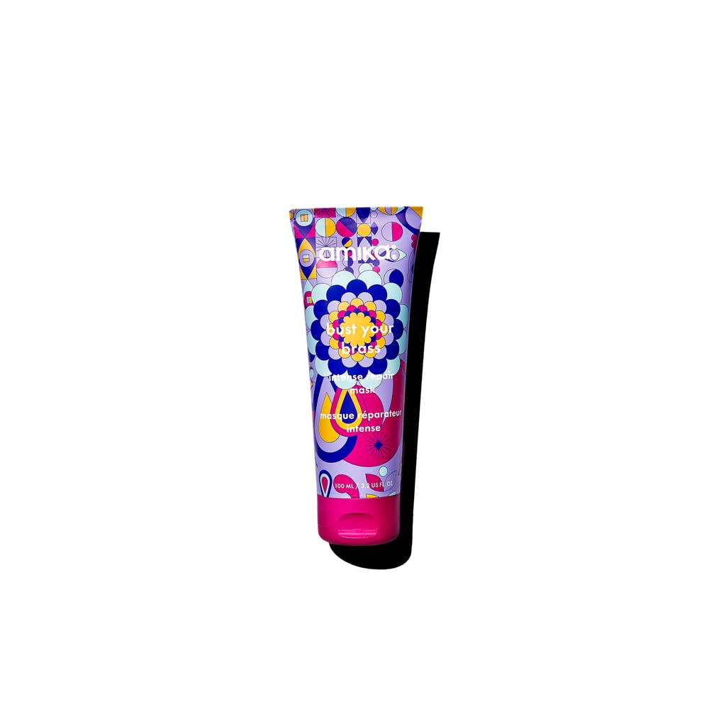 amika bust your brass toning + strength repair mask, 100ml