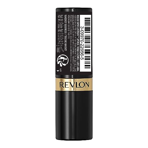 Revlon Super Lustrous Lipstick, Creamy Formula For Soft, Fuller-Looking Lips, Moisturized Feel, 803 Whiskey Business, 0.15 oz