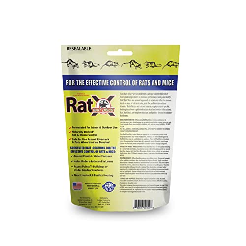 RatX Bait Discs 1 lb. Bag - Contains 45 Discs - for Indoor or Outdoor Use