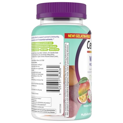 Centrum Women’s Multivitamin Gummies, Immune, Energy, Healthy Appearance Support, 100 Count, 50 Day Supply
