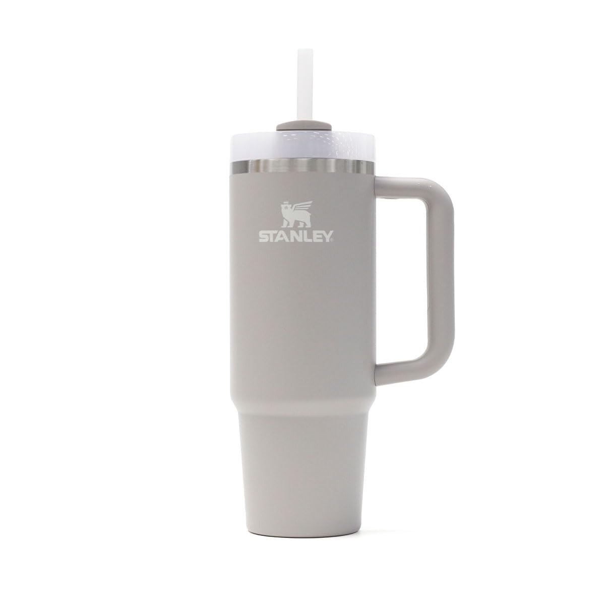 Stanley H2.0 Vacuum Quencher, 0.3 gal (0.88 L), Ash Gray, Cold Insulation, Durable, Straw Water Bottle, Summer, Outdoors, Dishwasher Safe
