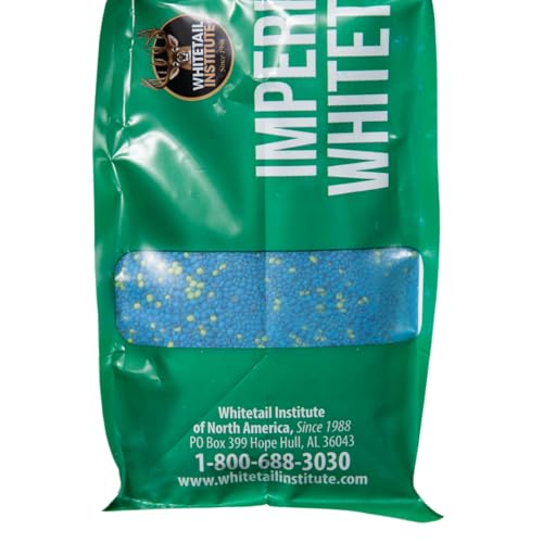 Whitetail Institute Imperial Clover Deer Food Plot Seed for Spring or Fall Planting, Promotes Antler Growth and Attracts Deer, Heat, Cold and Drought Tolerant, 2 lbs (.25 Acres), White