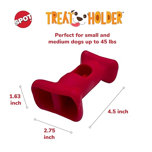 SPOT Treat Holder- Safety Device Bully Stick Holder & Yak Cheese Holder for Small and Medium Dogs, to Help Prevent Choking, 4.5in