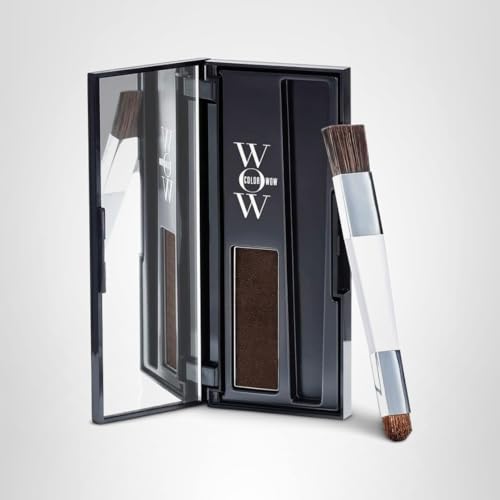 COLOR WOW Root Cover Up, Dark Brown – Instant Grey Coverage and Temporary Touch-Up, Water and Sweat Resistant, No mess Award-Winning Formula
