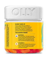 Thumbnail for OLLY Hello Happy Gummy Worms, Mood Balance Support, Vitamin D, Saffron, Adult Chewable Supplement, Tropical Zing - 60 Count