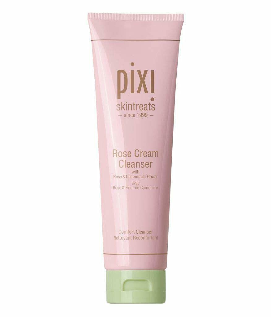 Pixi Beauty Rose Cream Cleanser 135ml | Mineral Rich Soothing and Gentle Cleanser | Rose Flower Oil Moisturizes | Suitable For Sensitive Skin | 4.57 Fl Oz