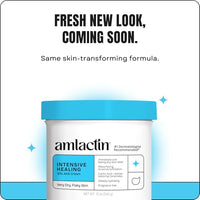 Thumbnail for AmLactin Intensive Healing - Therapeutic Body Cream for Extremely Dry Skin - No-Scrub Exfoliator and Moisturizer with 15% Lactic Acid AHA and Ceramides, 12 oz (Packaging May Vary)