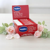 Thumbnail for Vaseline Lip Rosy, Fast-Acting Nourishment, Ideal for Chapped, Dry, Cracked, or Damaged Lips, Lip Balm,12 Sticks, 1 Box