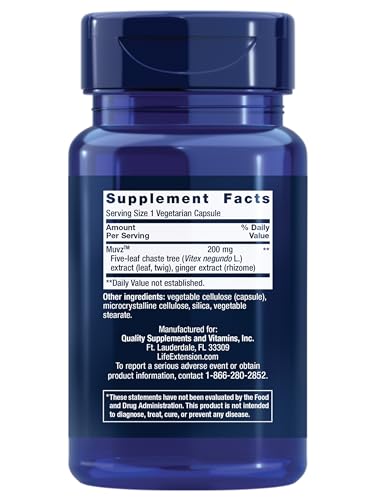 Life Extension Lower Back Relief, Chinese Chaste Tree, Ginger Extract, for Lower Back discomfort and Occasional Stiffness, Non-GMO, Gluten Free, Vegetarian, 60 Capsules