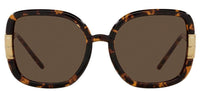 Thumbnail for Tory Burch TY9063U Women's Sunglasses Dark Tortoise/Solid Brown 56