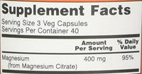 Thumbnail for Now Foods Magnesium Citrate caps- 120 Vcaps ( 2-Pack)