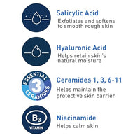 Thumbnail for CeraVe Renewing Salicylic Acid Cleanser, Formulated With Hyaluronic Acid, Niacinamide, & Ceramides, Gentle BHA Exfoliating Face Wash Smooths & Softens Skin, Non Comedogenic & Fragrance Free, 8 Ounce