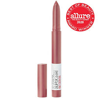 Thumbnail for Maybelline Super Stay Ink Crayon Lipstick Makeup, Precision Tip Matte Lip Crayon with Built-in Sharpener, Longwear Up To 8Hrs, Lead The Way, Pink Beige, 1 Count
