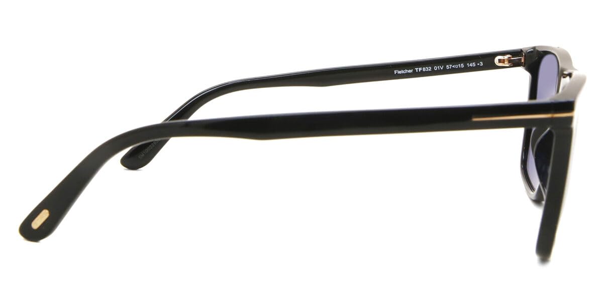 Tom Ford FLETCHER FT 0832 Shiny Black/Blue 57/15/145 men Sunglasses