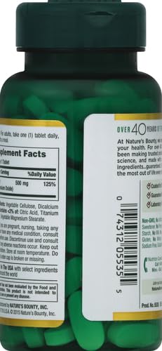 Nature's Bounty Magnesium 500 mg Tablets 100 Ea