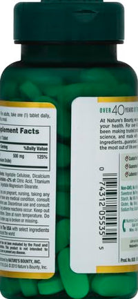 Thumbnail for Nature's Bounty Magnesium 500 mg Tablets 100 Ea