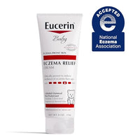 Thumbnail for Eucerin Baby Eczema Relief Body Cream, Fragrance Free Baby Eczema Cream with Colloidal Oatmeal, Ceramide-3 and Licorice Root Extract, 8 Oz Tube