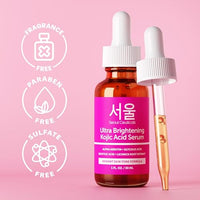 Thumbnail for SeoulCeuticals Korean Skin Care Kojic Acid Serum Alpha Arbutin Serum – Dark Spot Remover Corrector Glycolic Acid Serum + Salicylic Acid K Beauty 1oz