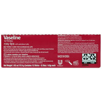 Thumbnail for Vaseline Lip Rosy, Fast-Acting Nourishment, Ideal for Chapped, Dry, Cracked, or Damaged Lips, Lip Balm,12 Sticks, 1 Box